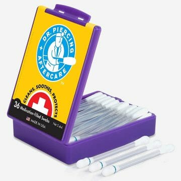 Each Swab Contains Cleaner Treatment to Care For A Peircing - Best Cleanser to Heal Pierced Ears… (1Pack)