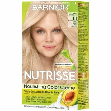 Nutrisse Nourishing Hair Color Creme, 111 Extra-Light Ash Blonde (White Chocolate) (Packaging May Vary)