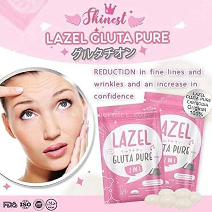 1Lazel Gluta Pure 2-in-1 Dietary Supplement (30 Soft Gels)